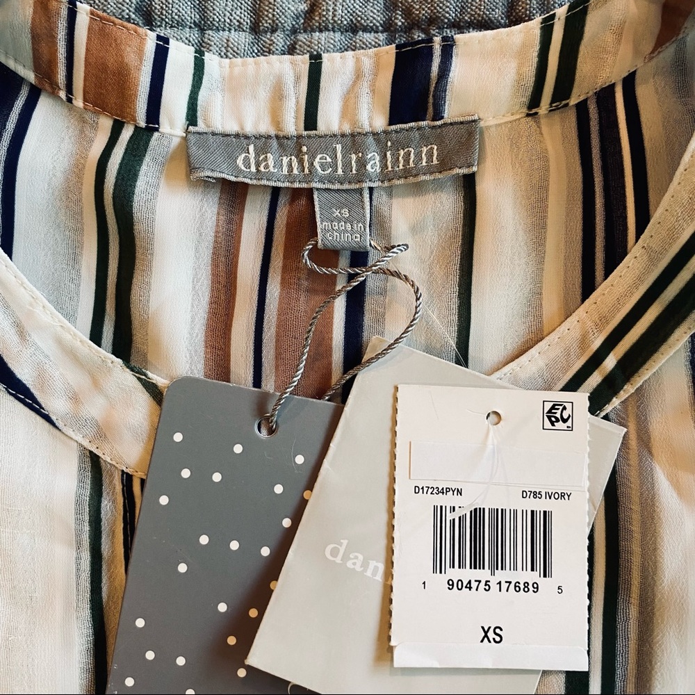 DANIEL RAINN stripe button tunic - Picture 2 of 8